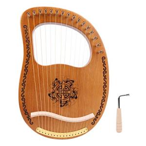 16 Strings Harp Mahogany Okoman Wood Harp Musical Instrument for Beginner Gifts