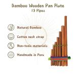 Mia Jewel Shop - Flute Instrument Pan Flute, Native Instruments Musical Instruments for Adults | Bamboo Flute Wooden Flute, Flauta de Pan Flautas Musicales, 2 Sizes - Small