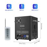 Cold Effect Machine 500W 2PCS Wedding Lights Effec for Wedding Party Outdoor Event Church DJ Show