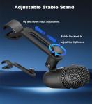 Lumirio 7 Piece Drum Mic Kit, Wired Dynamic Drum Microphone Set, Kick Bass, Tom, Snare, Hi-hat Cymbals Drum Mics with Holders & Threaded Clips, for Instrument Recording and Music Production