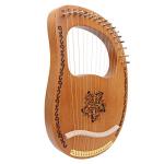 16 Strings Harp Mahogany Okoman Wood Harp Musical Instrument for Beginner Gifts