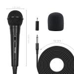 Marengo Handheld Wired Microphone, Cardioid Dynamic Vocal Mic with 13ft Cable and ON/Off Switch, Ideally Suited for Speakers, Karaoke Singing Machine, Amp, Mixer