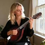 Mandolin Musical Instrument A Style, Acoustic Mandolins Instrument Kit 8 String with Tuner Strap Gig Bag Chord Chart for Professional Beginners Adults Teens Youth(A Style Acoustic Brown, 8 String)