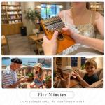 Newlam Kalimba Thumb Piano 17 Keys, Portable Mbira Finger Piano Gifts for Kids and Adults Beginners