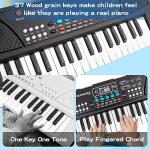 37 Key Upgrade Piano Keyboard for Kids Musical Toys Ages 3-5 Beginners Keyboard Piano with Microphone for 3 4 5 6 Year Old Boys Girls Gifts