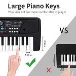 37 Key Upgrade Piano Keyboard for Kids Musical Toys Ages 3-5 Beginners Keyboard Piano with Microphone for 3 4 5 6 Year Old Boys Girls Gifts