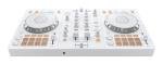 Pioneer DJ DDJ-FLX4 2-deck rekordbox and Serato DJ Controller - White, Limited Edition