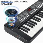 37 Keys Piano Keyboard for Beginners -1200mAh Rechargeable Electronic Musical Instrument with Mic LED Screen 200 Tones 200 Rhythms 50 Demos, Birthday Gift for Kids