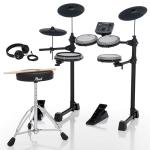 Pearl ERS1000 eRoadshow Electronic Drum Set, Complete Kit with Four Quiet Mesh Pads, Two Pedal Controllers, Cymbal Pads, Throne, Drum Rack, Headphones, and Sticks