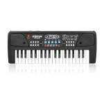 LeeQee Black 37 Keys Kids Piano Keyboard, Portable Electric Musical Instruments Piano with Microphone, Learning Educational Gifts Toys for Age 3 4 5 6 7 8 9 Years Old Boys Girls Toddlers