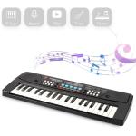 LeeQee Black 37 Keys Kids Piano Keyboard, Portable Electric Musical Instruments Piano with Microphone, Learning Educational Gifts Toys for Age 3 4 5 6 7 8 9 Years Old Boys Girls Toddlers