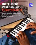 Donner Mini MIDI Keyboard, N-25 25 Key MIDI Controller for Beginner with Velocity-Sensitive Mini Keys&Light-up Rocker&Music Production Software, Small Controlador MIDI with 40 Teaching Courses