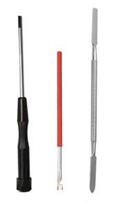 Jiayouy Woodwind Instrument Repair Tool Kit Spring Hook Double Headed Flat Pad Screwdriver Set for Sax Clarinet Oboe Flute Piccolo 3PCS