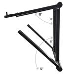 AXA AXCESSABLES DJ Laptop Stand with Travel Bag | Portable Foldable Aluminum Laptop Stand for Laptops up to 15 inches and 20lbs | No Assembly Required, Includes Carrying Bag