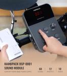 HAMPBACK MK-0 Electric Drum Set with 7'' Quiet Mesh Drum Pads, 8'' Full Rubber Cymbals, 12 Kits and 68 Authentic Sounds, USB MIDI, Throne, Sticks, Headphone, 2 Switch Pedals for Beginners & Kids