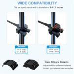 JCWINY Mic Stand Phone Holder, Flexible Phone Holder for Microphone Stand, Adjustable iPhone Mic Stand Holders, Music Stands Phone Holders for iPhone 14 13 12 MAX Pro Samsung Galaxy All Smartphones