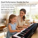 V70 Piano Keyboard 88 Keys Weight Keyboard: TERENCE Keyboard Piano Foldable 88-Key Weight Keyboard Full Size Digital Piano with Headphones 4 Speakers Bluetooth Built-in Battery