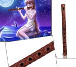Mouth Woodwind Flute Wooden Traditional Hand Carved, Great Sound Indian Musical Instrument Brown Color 13 Inch