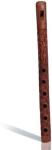 Mouth Woodwind Flute Wooden Traditional Hand Carved, Great Sound Indian Musical Instrument Brown Color 13 Inch