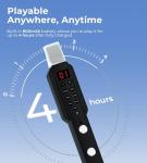 Vangoa EWI-100 Portable Mini Digital Electronic Wind Instrument Synthesizer Rechargeable with Removable Mouthpiece for Kids Adults Beginners