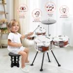 Drum Set for Toddlers 1-3, 8PCS Kids Drum Set Toys Ages 3-5 5-7 Educational Percussion Musical Instruments Drums Toys Playset for Beginner Boys Girls Birthday Xmas Gifts