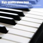 61 Key Keyboard Piano, Portable Electronic Keyboard Piano for Beginners with Speakers, Microphone, Sheet Music Stand, 100 Voices, 100 Rhythms, Digital Music Keyboard Built-In Speakers