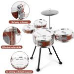 Drum Set for Toddlers 1-3, 8PCS Kids Drum Set Toys Ages 3-5 5-7 Educational Percussion Musical Instruments Drums Toys Playset for Beginner Boys Girls Birthday Xmas Gifts