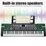 61 Key Keyboard Piano, Portable Electronic Keyboard Piano for Beginners with Speakers, Microphone, Sheet Music Stand, 100 Voices, 100 Rhythms, Digital Music Keyboard Built-In Speakers