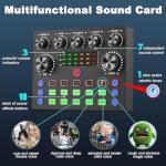 V8s for 2, V8s Voice Changer with BM-800 Podcast Microphone Bundle - Studio Condenser Microphone Perfect for Podcasting, Recording, Singing, Streaming and Gaming