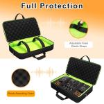 SNIGJAT DJ Controller Case for DDJ FLX4 / DDJ 400 / DDJ REV1, Padded DJ Controller Bag with 2 Pockets for Cables, Accessories, DJ Carrying Case with Adjustable Shoulder Strap for DJ Equipment