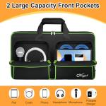 SNIGJAT DJ Controller Case for DDJ FLX4 / DDJ 400 / DDJ REV1, Padded DJ Controller Bag with 2 Pockets for Cables, Accessories, DJ Carrying Case with Adjustable Shoulder Strap for DJ Equipment