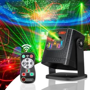 DJ Disco Ball Party Lights - Portable Sound Activated Remote Controlled Strobe Stage Light, Valentine's Day Gift for Her/Him, USB Powered Multi-Color LED Light for Home Party/Game Room/Club/Gathering