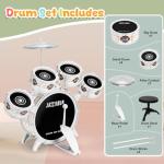 Kids Drum Set for Toddlers 1-3 - Musical Toy Drums Set for Kids - 5 Drums Musical Instruments Toys for 3 4 Year Old Brithday Ages 3-5