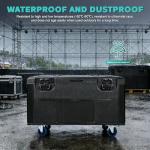 44" Heavy Duty ATA Rolling Cable Trunk Case, Stackable Road Case with Wheels for Pro Audio & DJ Equipment, Touring Transport and Secure Storage Utility Case