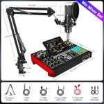 G10-P15 Podcast & DJ Equipment Bundle, Sound Card Interface + Cardioid P15 Mic + Versatile DJ Mixer, Ideal for Live Streaming, Gaming, Karaoke, YouTube Content