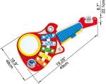 Hape 6-in-1 Music Maker | Colorful 6 Instrument Guitar Shaped Musical Toy for Ages 18 Months+