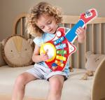 Hape 6-in-1 Music Maker | Colorful 6 Instrument Guitar Shaped Musical Toy for Ages 18 Months+