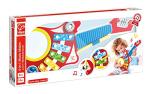 Hape 6-in-1 Music Maker | Colorful 6 Instrument Guitar Shaped Musical Toy for Ages 18 Months+