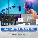 ALSO GO Podcast Equipment Bundle, Podcast Microphone Bundle with BM-800 Microphone & V8s Sound Card, Recording Studio Equipment for Singing, Gaming, Live Streaming and YouTube Tiktok