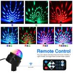Party Disco Ball Dj Dance Lights Disco Strobe Rave Sound Activated Projector Effect Stage Light Remote Control for Birthday Xmas Wedding Bar Kids Christmas Glow Party
