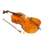 Vasitelan Full-Size Cello, Beginner Cello 4/4, Acoustic Cello Kit with Portable Bag, Bow, Bridge, Rosin, String Musical Instruments (Natural)