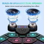 Electronic Drum Set - YUOIOYU Electric Drum Set Roll Up Portable Drum Kit MIDI Practice Drum Pad with Dual Built-in Speaker, Drum Sticks and Pedals, Christmas Birthday Gift for Kids Adult