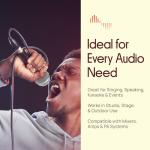 Pyle 3 Piece Professional Dynamic Microphone Kit Cardioid Unidirectional Vocal Handheld MIC with Hard Carry Case & Bag, Holder/Clip & 26ft XLR Audio Cable to 1/4'' Audio Connection (PDMICKT34),Black