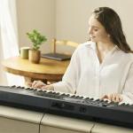 Yamaha PSR-EW320 76 Touch Sensitive Key Portable Keyboard for Beginners with Music Rest, Power Adapter