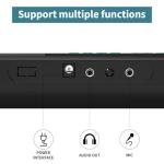 61 keys piano keyboard, Electronic Digital Piano with Built-In Speaker Microphone, Portable Keyboard Gift Teaching for Beginners, electric piano for kids, Birthday Gift for Children