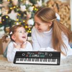 61 keys piano keyboard, Electronic Digital Piano with Built-In Speaker Microphone, Portable Keyboard Gift Teaching for Beginners, electric piano for kids, Birthday Gift for Children