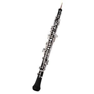 Summina Professional C Key Semi-automatic Oboe - Nickel-plated Keys Woodwind Instrument With Reed, Gloves, Leather Case, Carry Bag, and Cleaning Cloth