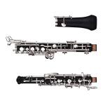 Summina Professional C Key Semi-automatic Oboe - Nickel-plated Keys Woodwind Instrument With Reed, Gloves, Leather Case, Carry Bag, and Cleaning Cloth
