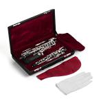 Summina Professional C Key Semi-automatic Oboe - Nickel-plated Keys Woodwind Instrument With Reed, Gloves, Leather Case, Carry Bag, and Cleaning Cloth