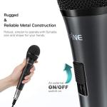 Fifine Karaoke Microphone, Dynamic Vocal Microphone for Speaker, 6.35MM Wired Handheld Mic with On and Off Switch and 14.8ft Detachable Cable-K6